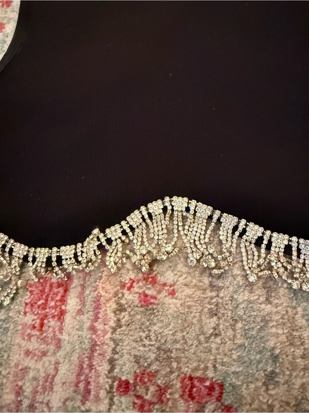 Zara Rhinestone Crop Tank - Picture 3 of 7